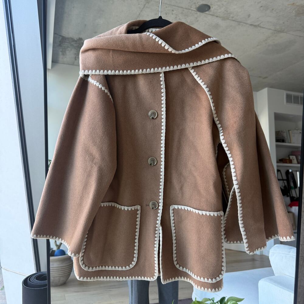 Quince Wool Scarf Coat - Picture 2 of 5